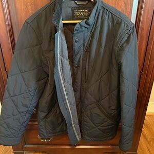 J. Crew Men's Dark Quilted Puffer Jacket